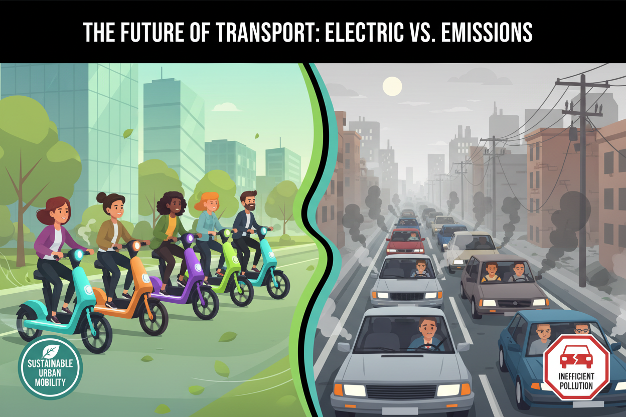 Electric Scooters & E-Bikes vs Cars