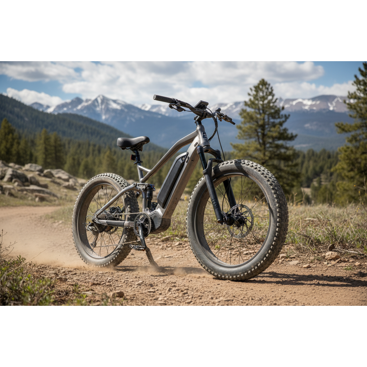 Fat-tyre all-terrain cruiser with 750W motor.