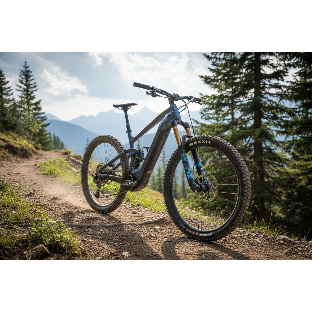 Performance trail e-bike with 500W motor and 80km range.