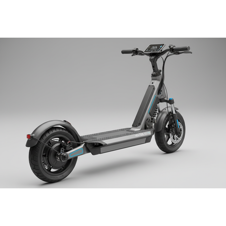 Premium scooter with 750W motor and IP66 water resistance.