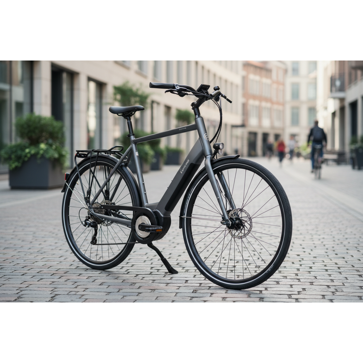 The Ecomotion E-City Pro combines practical engineering with urban commuting demands. Its 250W mid-drive motor delivers responsive power delivery, positioning the motor at the bike's centre for optimal weight distribution and handling characteristics.