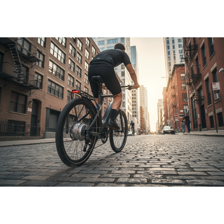The Voltline E-Street 500 Pro tackles steep urban gradients and demanding hill routes with commanding torque delivery. Its 500W rear hub motor generates substantial climbing force, transforming challenging ascents into manageable efforts whilst preserving pedalling control.