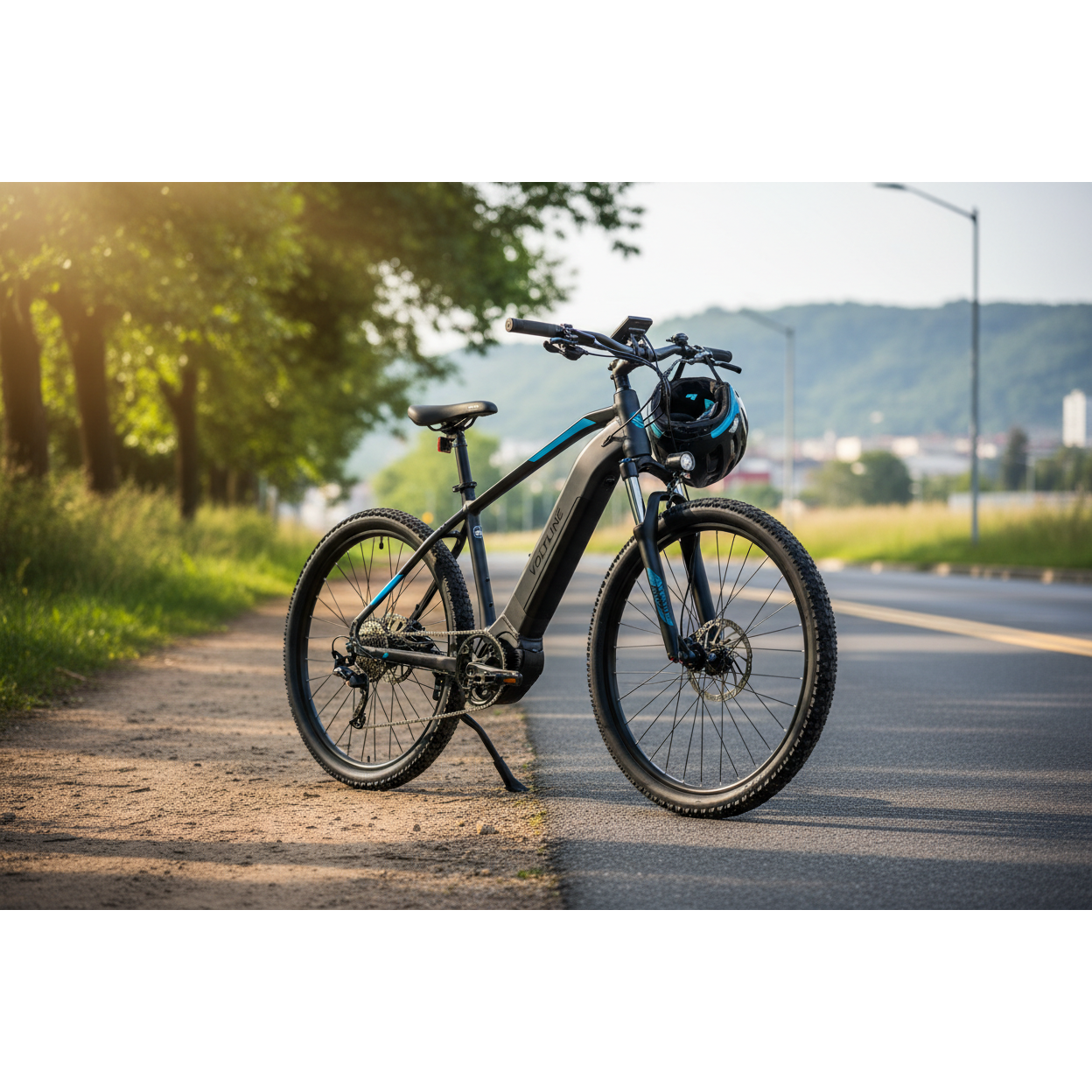 The Voltline E-Trail X1 bridges the gap between versatile commuting and genuine trail capability. Its balanced 350W motor provides sufficient assistance for climbing technical sections whilst maintaining responsive handling on mixed terrain.